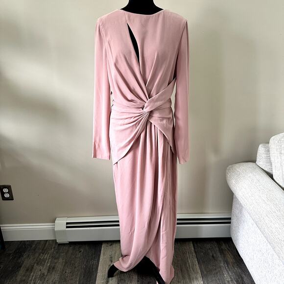 Dress the Population Dresses & Skirts - Dress the Population Naomi Twist Crepe Gown Sz L